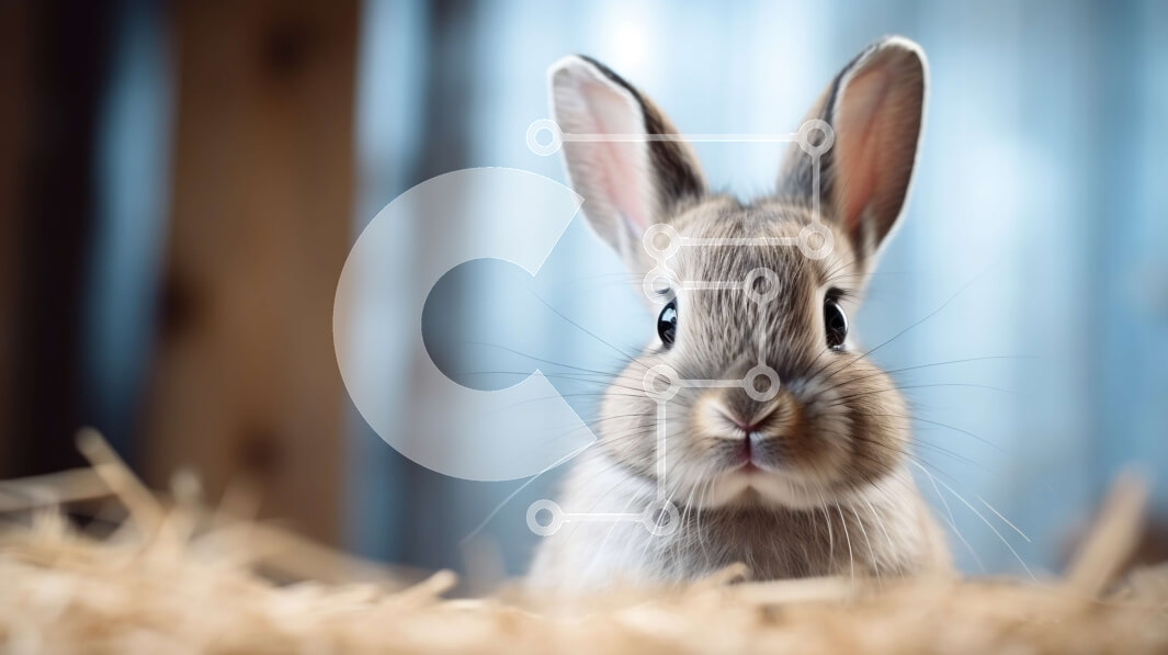 Intra Συλλεκτικό Ξύλινο Παζλ Plywood  4mm - Αξιολάτρευτη εικόνα ενός μικρού καφέ κουνελιού σε έναν αχυρώνα Σε Ξύλινο Κουτί - Διαστάσεις: 10x10 cm – 25 κομμάτια