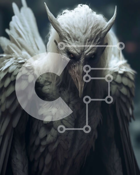 Σετ των 2 Intra Συλλεκτικό Ξύλινο Παζλ Plywood  4mm - Όμορφη εικόνα ενός λευκού πουλιού που στέκεται σε μια σκοτεινή επιφάνεια Σε Ξύλινο Κουτί - Διαστάσεις: 10x10 cm – 25 κομμάτια