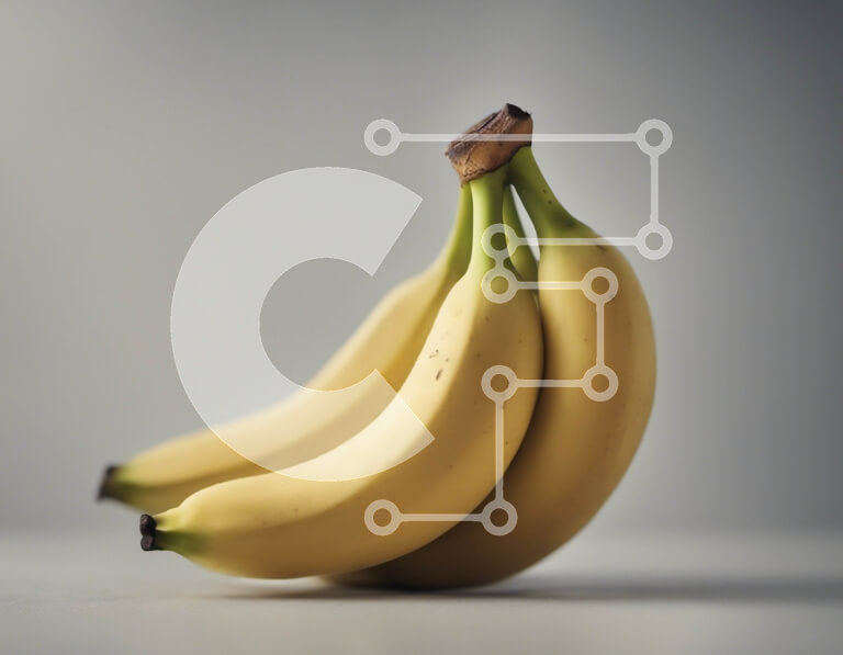 Σετ των 2 Intra Συλλεκτικό Ξύλινο Παζλ Plywood  4mm - Τρεις μπανάνες που κρέμονται από ένα μάτσο Σε Ξύλινο Κουτί - Διαστάσεις: 10x10 cm – 25 κομμάτια