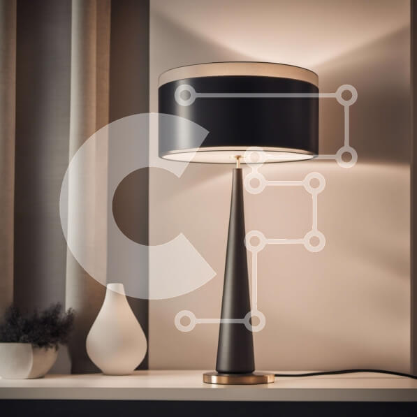 Intra Συλλεκτικό Ξύλινο Παζλ Plywood  4mm - Ασπρόμαυρο φωτιστικό σε κομοδίνο με λουλούδια από παράθυρο Σε Ξύλινο Κουτί - Διαστάσεις Puzzle: 10x10 cm – 25 κομμάτια