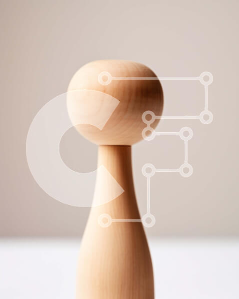 Intra Συλλεκτικό Ξύλινο Παζλ Plywood  4mm - Μινιμαλιστική εικόνα ενός ξύλινου μολυβιού σε καθαρό λευκό φόντο Σε Ξύλινο Κουτί - Διαστάσεις: 10x10 cm – 25 κομμάτια