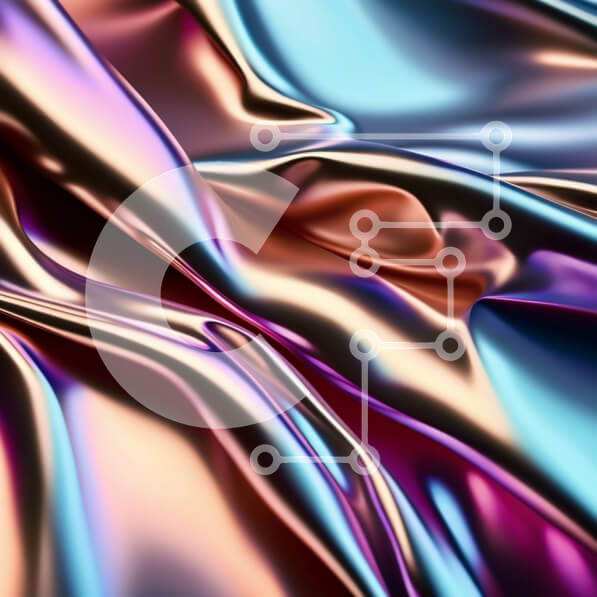 Σετ των 2 Intra Συλλεκτικό Ξύλινο Παζλ Plywood  4mm - Πολύχρωμο γυαλιστερό ύφασμα με μεταλλική γυαλάδα σε κοντινή απόσταση Σε Ξύλινο Κουτί - Διαστάσεις: 10x10 cm – 25 κομμάτια