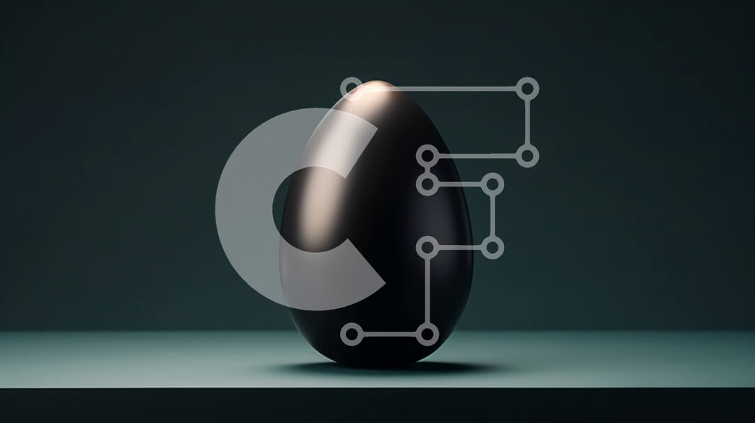 Intra Συλλεκτικό Ξύλινο Παζλ Plywood  4mm - Μαύρο αντικείμενο σε σχήμα αυγού σε μπλε επιφάνεια Σε Ξύλινο Κουτί - Διαστάσεις: 10x10 cm – 25 κομμάτια