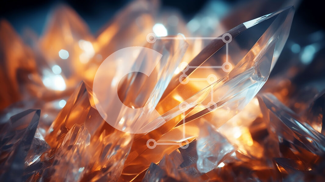 Intra Συλλεκτικό Ξύλινο Παζλ Plywood  4mm - Κοντινή όψη ενός αστραφτερού κρυστάλλου Σε Ξύλινο Κουτί - Διαστάσεις Puzzle: 10x10 cm – 25 κομμάτια