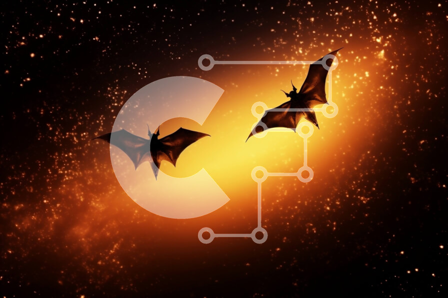 Σετ των 2 Intra Συλλεκτικό Ξύλινο Παζλ Plywood  4mm - Σαγηνευτική εικόνα με νυχτερίδες σε πτήση Σε Ξύλινο Κουτί - Διαστάσεις: 10x10 cm – 25 κομμάτια