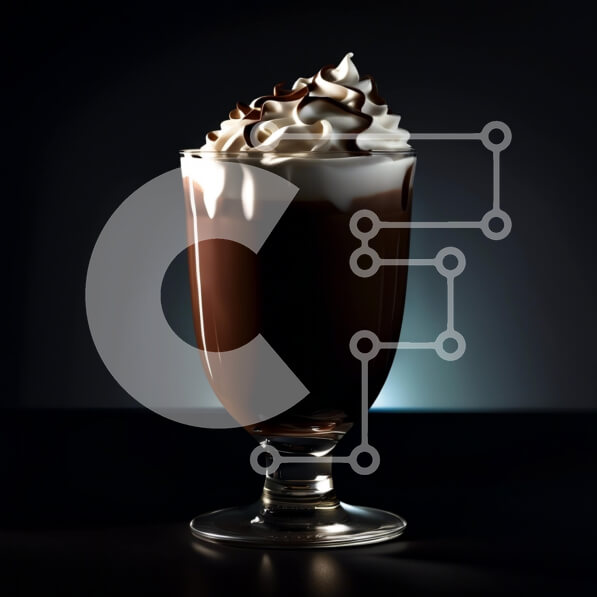 Σετ των 2 Intra Συλλεκτικό Ξύλινο Παζλ Plywood  4mm - Λαχταριστό Milkshake σοκολάτας με σαντιγί Σε Ξύλινο Κουτί - Διαστάσεις: 10x10 cm – 25 κομμάτια