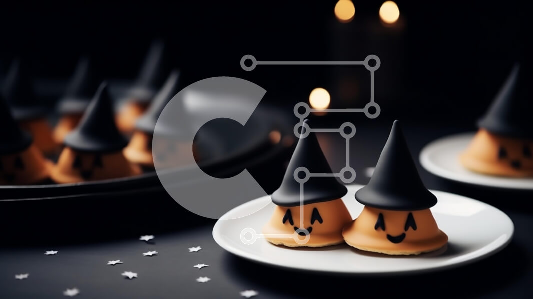 Σετ των 2 Intra Συλλεκτικό Ξύλινο Παζλ Plywood  4mm - Επιδόρπια με θέμα το Halloween με καπέλο μάγισσας και κεφάλι κουκουβάγιας Σε Ξύλινο Κουτί - Διαστάσεις: 10x10 cm – 25 κομμάτια