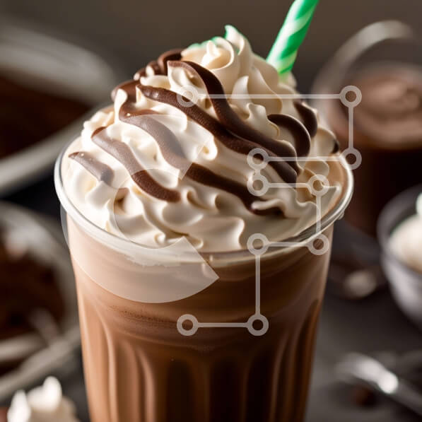 Σετ των 2 Intra Συλλεκτικό Ξύλινο Παζλ Plywood  4mm - Αφεθείτε στο τέλεια κρεμώδες μιλκσέικ σοκολάτας με σαντιγί Σε Ξύλινο Κουτί - Διαστάσεις: 10x10 cm – 25 κομμάτια