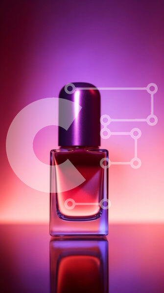 Intra Συλλεκτικό Ξύλινο Παζλ Plywood  4mm - Κομψό και μοντέρνο μπουκάλι αρώματος με πλούσιο κόκκινο υγρό Σε Ξύλινο Κουτί - Διαστάσεις Puzzle: 10x10 cm – 25 κομμάτια