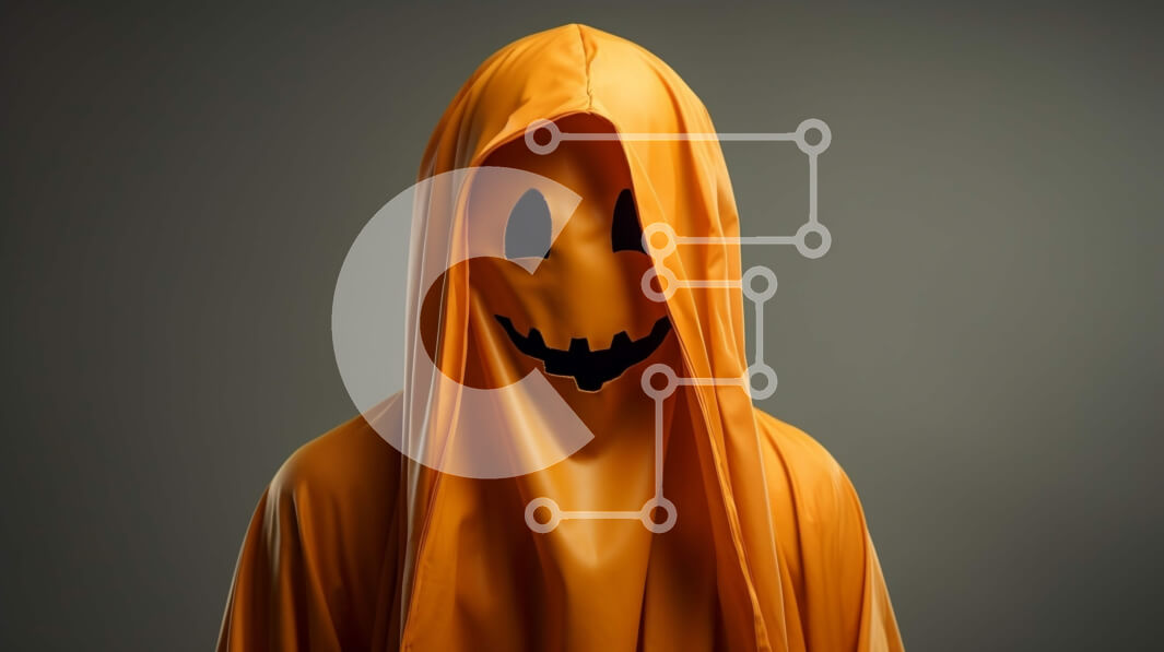 Intra Συλλεκτικό Ξύλινο Παζλ Plywood  4mm - Πρόσωπο με στολή Jack-o'-lantern Σε Ξύλινο Κουτί - Διαστάσεις: 10x10 cm – 25 κομμάτια