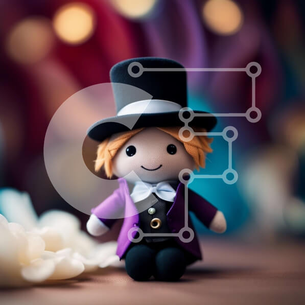 Intra Συλλεκτικό Ξύλινο Παζλ Plywood  4mm - Μοναδικό ειδώλιο με αριστοκρατικό στυλ και μωβ τόνους Σε Ξύλινο Κουτί - Διαστάσεις: 10x10 cm – 25 κομμάτια