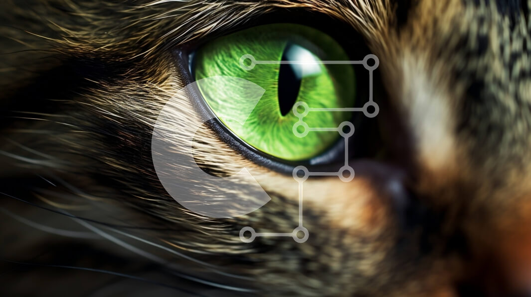 Intra Συλλεκτικό Ξύλινο Παζλ Plywood  4mm - Εκπληκτική κινηματογράφηση σε πρώτο πλάνο του ματιού μιας γάτας με τη μοναδική ριγέ ίριδα Σε Ξύλινο Κουτί - Διαστάσεις: 10x10 cm – 25 κομμάτια