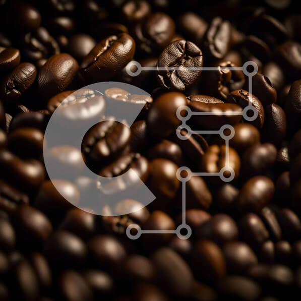 Σετ των 2 Intra Συλλεκτικό Ξύλινο Παζλ Plywood  4mm - Ζωντανή εικόνα από κοντά σε κόκκους καφέ με πλούσια υφή Σε Ξύλινο Κουτί - Διαστάσεις: 10x10 cm – 25 κομμάτια