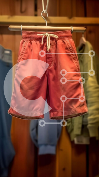 Intra Συλλεκτικό Ξύλινο Παζλ Plywood  4mm - Οργάνωση ντουλάπας με κόκκινο μαγιό Σε Ξύλινο Κουτί - Διαστάσεις Puzzle: 10x10 cm – 25 κομμάτια