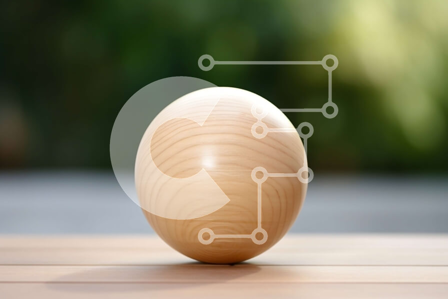 Intra Συλλεκτικό Ξύλινο Παζλ Plywood  4mm - Ξύλινο αυγό σε ένα ξύλινο τραπέζι σε ένα καταπράσινο δάσος Σε Ξύλινο Κουτί - Διαστάσεις: 10x10 cm – 25 κομμάτια