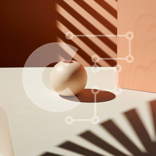 Intra Συλλεκτικό Ξύλινο Παζλ Plywood  4mm - Ξύλινο βάζο σε πορτοκαλί τραπέζι με σκιές Σε Ξύλινο Κουτί - Διαστάσεις Puzzle: 10x10 cm – 25 κομμάτια