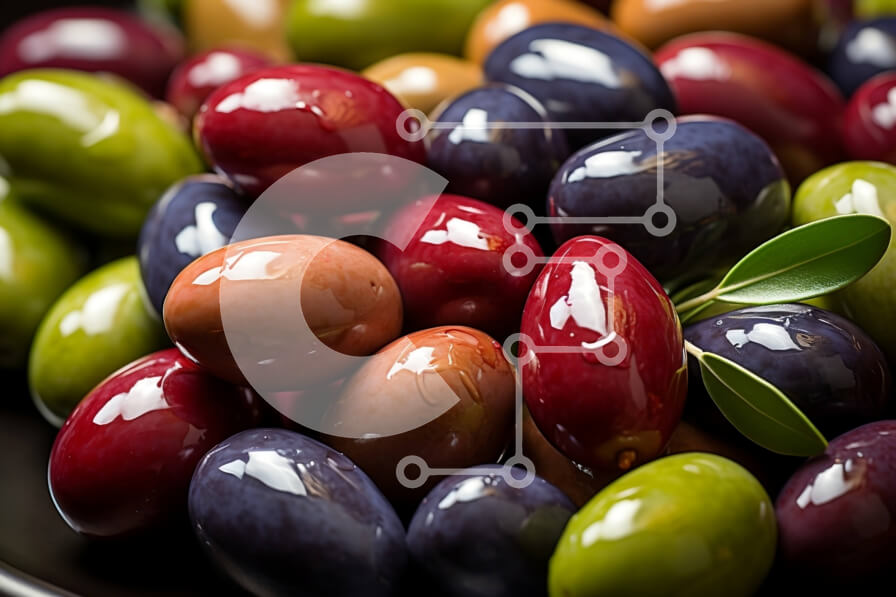 Σετ των 2 Intra Συλλεκτικό Ξύλινο Παζλ Plywood  4mm - Νόστιμο μπολ ελιές με ένα κλωνάρι φρέσκο ​​δεντρολίβανο Σε Ξύλινο Κουτί - Διαστάσεις: 10x10 cm – 25 κομμάτια