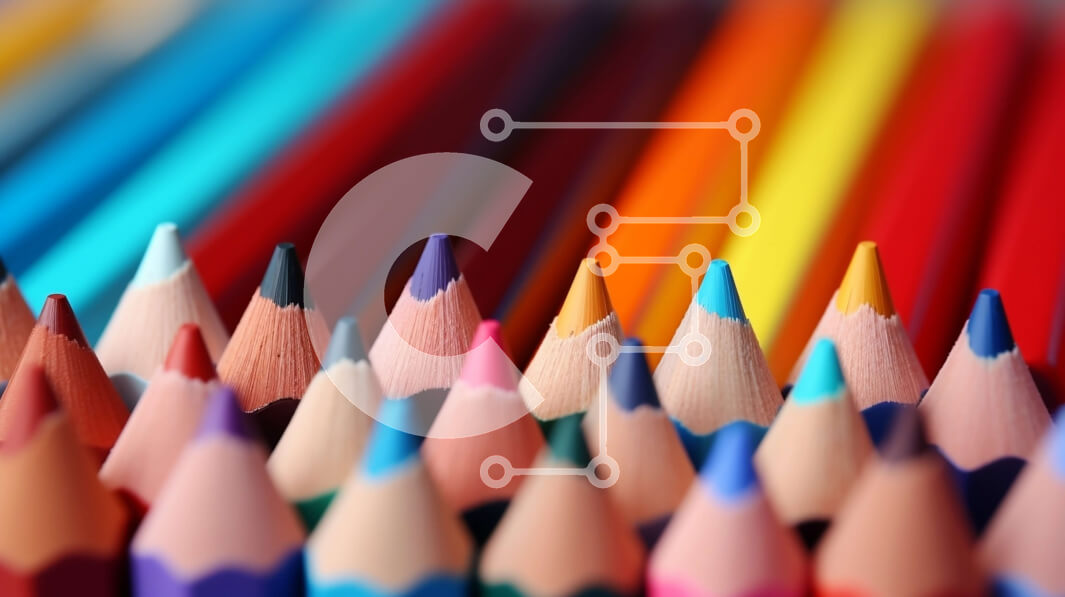 Intra Συλλεκτικό Ξύλινο Παζλ Plywood  4mm - Πολύχρωμα μολύβια σε σειρά Σε Ξύλινο Κουτί - Διαστάσεις: 10x10 cm – 25 κομμάτια