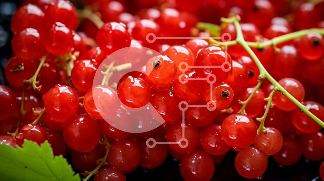 Intra Συλλεκτικό Ξύλινο Παζλ Plywood  4mm - Κόκκινα μούρα σε μαύρο φόντο Σε Ξύλινο Κουτί - Διαστάσεις: 10x10 cm – 25 κομμάτια