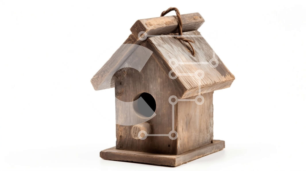 Intra Συλλεκτικό Ξύλινο Παζλ Plywood  4mm - Γοητευτικό Ξύλινο Πουλιόσπιτο με Πέρκα και Πόρτα Σε Ξύλινο Κουτί - Διαστάσεις: 10x10 cm – 25 κομμάτια