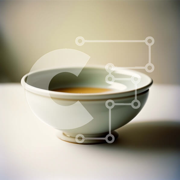 Σετ των 2 Intra Συλλεκτικό Ξύλινο Παζλ Plywood  4mm - Εκπληκτική εικόνα ενός λευκού μπολ με καφέ υγρό Σε Ξύλινο Κουτί - Διαστάσεις: 10x10 cm – 25 κομμάτια