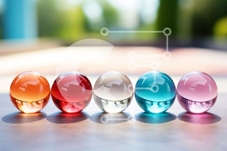 Σετ των 2 Intra Συλλεκτικό Ξύλινο Παζλ Plywood  4mm - Ζωντανή εικόνα πέντε πολύχρωμων αυγών σε ένα τραπέζι Σε Ξύλινο Κουτί - Διαστάσεις: 10x10 cm – 25 κομμάτια