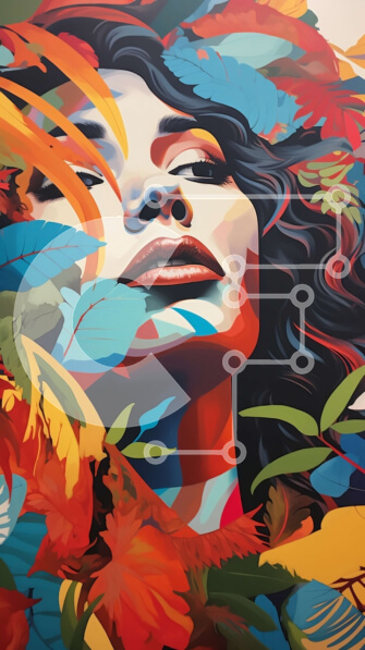 Intra Συλλεκτικό Ξύλινο Παζλ Plywood  4mm - Εκπληκτικό πορτρέτο μιας γυναίκας σε ένα φυσικό περιβάλλον Σε Ξύλινο Κουτί - Διαστάσεις Puzzle: 10x10 cm – 25 κομμάτια