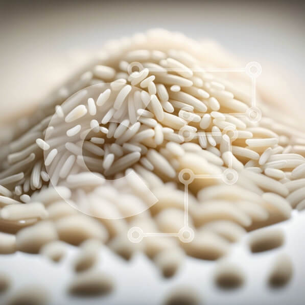 Σετ των 2 Intra Συλλεκτικό Ξύλινο Παζλ Plywood  4mm - Νόστιμος σωρός από λευκό ρύζι Σε Ξύλινο Κουτί - Διαστάσεις: 10x10 cm – 25 κομμάτια