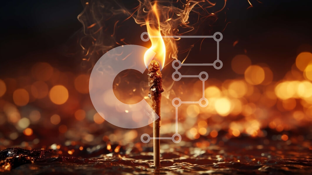 Intra Συλλεκτικό Ξύλινο Παζλ Plywood  4mm - Όμορφη εικόνα ενός αναμμένου κεριού σε σκούρο φόντο με φώτα Bokeh Σε Ξύλινο Κουτί - Διαστάσεις Puzzle: 10x10 cm – 25 κομμάτια