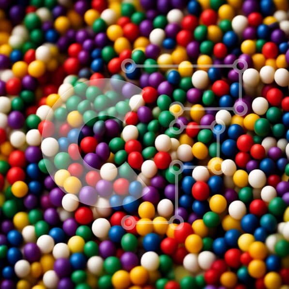 Σετ των 2 Intra Συλλεκτικό Ξύλινο Παζλ Plywood  4mm - Ζωντανή εικόνα από κοντά με πολύχρωμες καραμέλες M&M Σε Ξύλινο Κουτί - Διαστάσεις: 10x10 cm – 25 κομμάτια