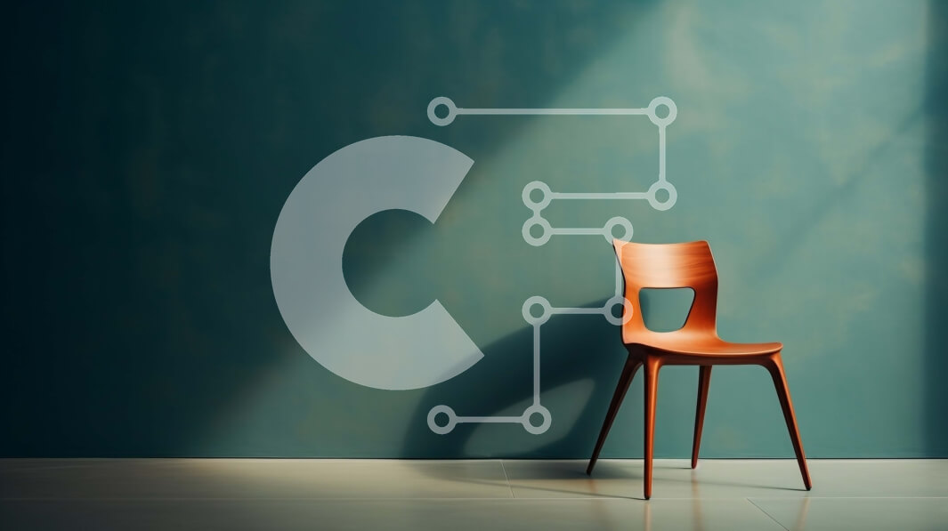 Intra Συλλεκτικό Ξύλινο Παζλ Plywood  4mm - Μοντέρνα ξύλινη καρέκλα ενάντια σε μπλε τοίχο Σε Ξύλινο Κουτί - Διαστάσεις Puzzle: 10x10 cm – 25 κομμάτια