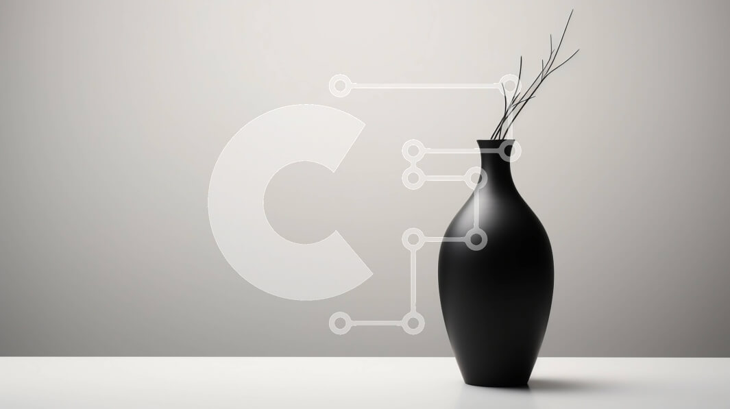 Intra Συλλεκτικό Ξύλινο Παζλ Plywood  4mm - Μαύρο βάζο με κλαδί δέντρου σε λευκό τραπέζι Σε Ξύλινο Κουτί - Διαστάσεις: 10x10 cm – 25 κομμάτια