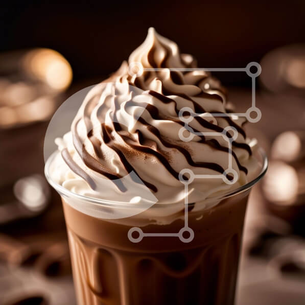 Σετ των 2 Intra Συλλεκτικό Ξύλινο Παζλ Plywood  4mm - Αφεθείτε σε ένα κρεμώδες μιλκσέικ σοκολάτας με σαντιγί Σε Ξύλινο Κουτί - Διαστάσεις: 10x10 cm – 25 κομμάτια