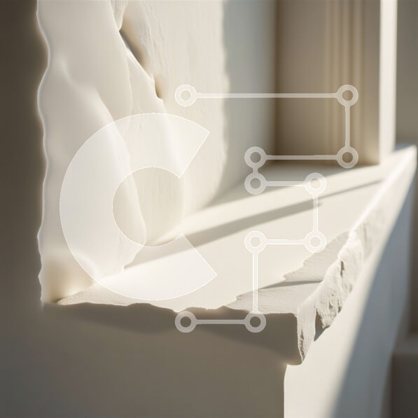 Intra Συλλεκτικό Ξύλινο Παζλ Plywood  4mm - Εκπληκτικό κοντινό πλάνο του ηλιόλουστου περβάζι παραθύρου από λευκό μάρμαρο Σε Ξύλινο Κουτί - Διαστάσεις Puzzle: 10x10 cm – 25 κομμάτια