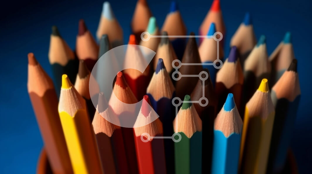 Intra Συλλεκτικό Ξύλινο Παζλ Plywood  4mm - Ομάδα μολυβιών χρώματος σε ένα δοχείο Σε Ξύλινο Κουτί - Διαστάσεις: 10x10 cm – 25 κομμάτια