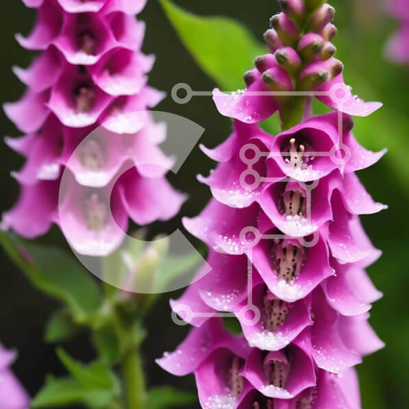 Intra Συλλεκτικό Ξύλινο Παζλ Plywood  4mm - Κοντινό πλάνο ροζ λουλουδιών με δροσοσταλίδες Σε Ξύλινο Κουτί - Διαστάσεις: 10x10 cm – 25 κομμάτια