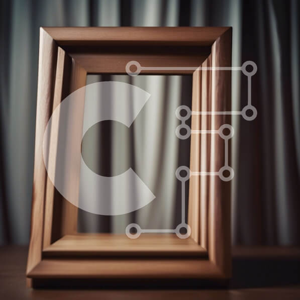 Intra Συλλεκτικό Ξύλινο Παζλ Plywood  4mm - Όμορφη κορνίζα στο τραπέζι με κουρτίνα Σε Ξύλινο Κουτί - Διαστάσεις: 10x10 cm – 25 κομμάτια