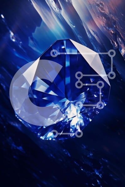 Σετ των 2 Intra Συλλεκτικό Ξύλινο Παζλ Plywood  4mm - Μπλε διαμάντι που επιπλέει στο νερό Σε Ξύλινο Κουτί - Διαστάσεις: 10x10 cm – 25 κομμάτια