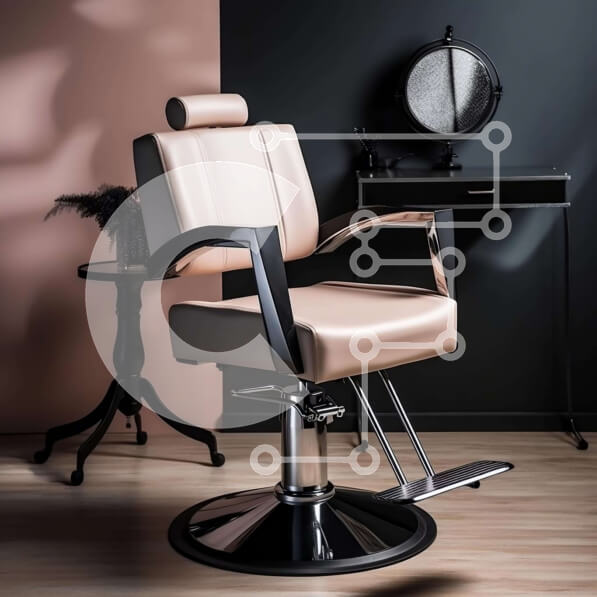 Σετ των 2 Intra Συλλεκτικό Ξύλινο Παζλ Plywood  4mm - Ροζ και μαύρη καρέκλα σαλονιού με ρολόι στο τραπέζι Σε Ξύλινο Κουτί - Διαστάσεις: 10x10 cm – 25 κομμάτια