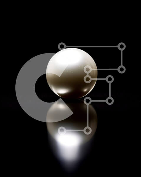 Intra Συλλεκτικό Ξύλινο Παζλ Plywood  4mm - Λευκό μαργαριτάρι σε μαύρη επιφάνεια Σε Ξύλινο Κουτί - Διαστάσεις: 10x10 cm – 25 κομμάτια