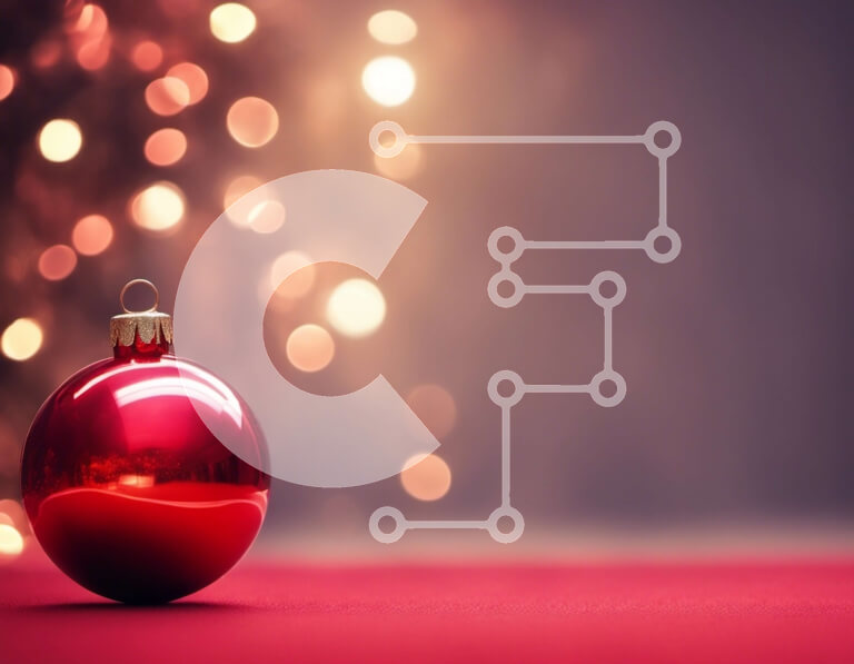 Intra Συλλεκτικό Ξύλινο Παζλ Plywood  4mm - Κόκκινο χριστουγεννιάτικο στολίδι σε κόκκινο τραπεζομάντιλο με θολά φώτα Σε Ξύλινο Κουτί - Διαστάσεις: 10x10 cm – 25 κομμάτια