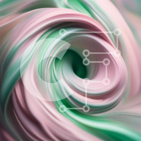 Σετ των 2 Intra Συλλεκτικό Ξύλινο Παζλ Plywood  4mm - Νόστιμη εικόνα του στροβιλισμένου ροζ και πράσινου παγώματος σε ένα κέικ Σε Ξύλινο Κουτί - Διαστάσεις: 10x10 cm – 25 κομμάτια