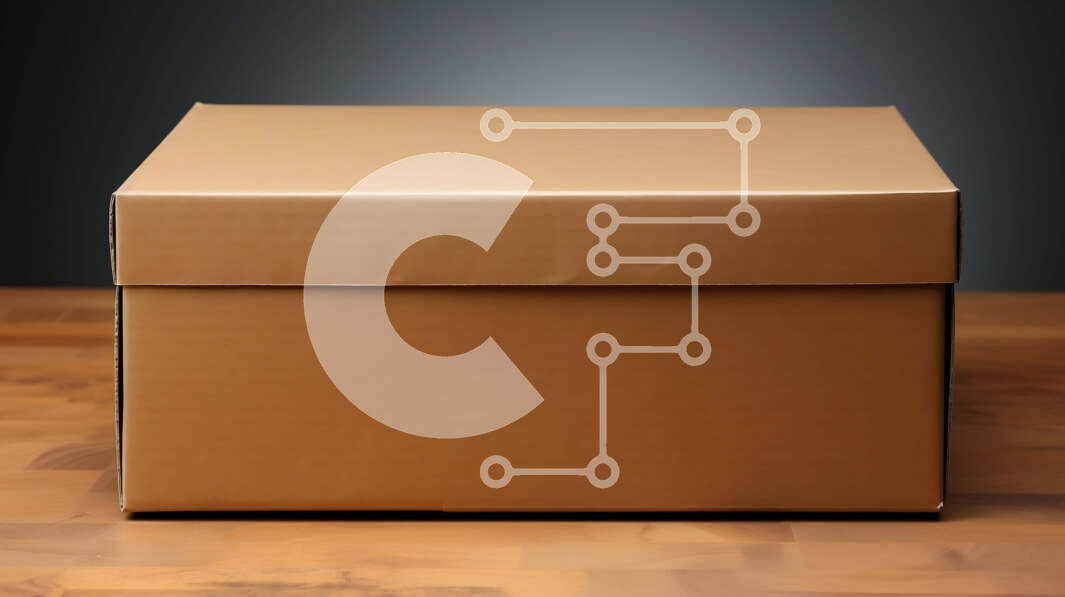 Intra Συλλεκτικό Ξύλινο Παζλ Plywood  4mm - Άδειο καφέ χαρτόκουτο με γυαλιστερό φινίρισμα σε ξύλινο τραπέζι Σε Ξύλινο Κουτί - Διαστάσεις: 10x10 cm – 25 κομμάτια