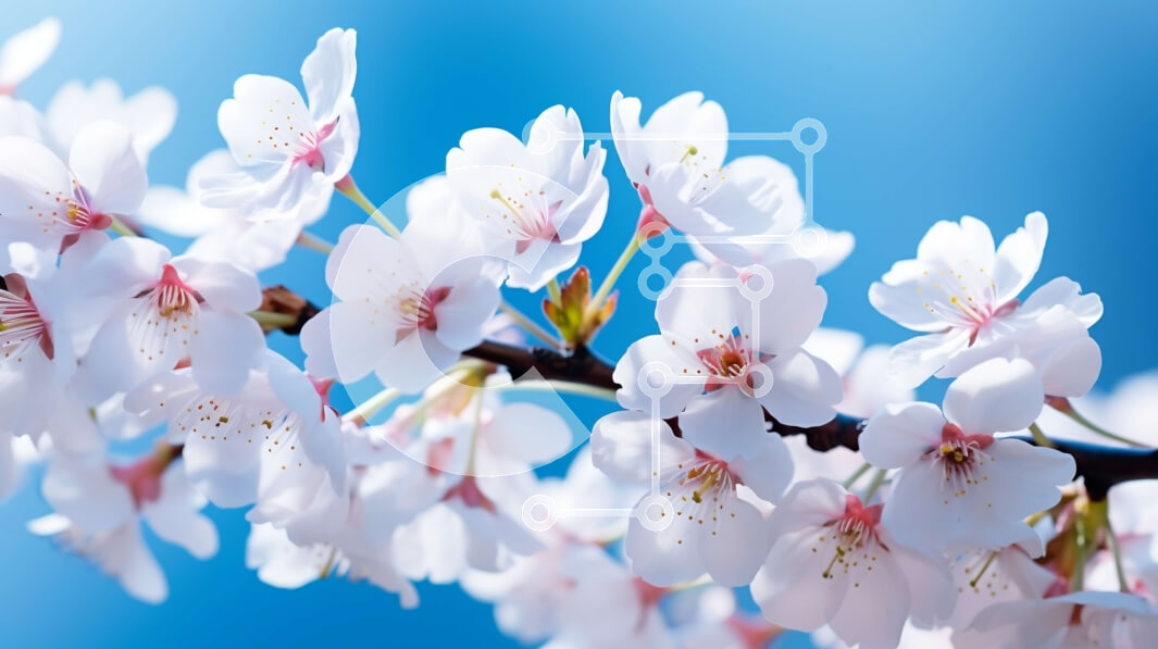 Intra Συλλεκτικό Ξύλινο Παζλ Plywood  4mm - Όμορφη εικόνα κλαδιού με λευκά λουλούδια Σε Ξύλινο Κουτί - Διαστάσεις: 10x10 cm – 25 κομμάτια