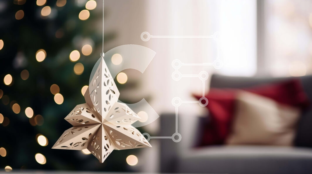 Intra Συλλεκτικό Ξύλινο Παζλ Plywood  4mm - Εορταστικό στολίδι Χριστουγεννιάτικου Δέντρου στο Σαλόνι Σε Ξύλινο Κουτί - Διαστάσεις: 10x10 cm – 25 κομμάτια