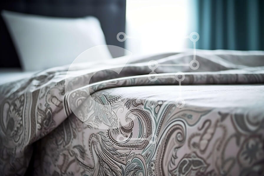 Intra Συλλεκτικό Ξύλινο Παζλ Plywood  4mm - Άνετο κρεβάτι με μοτίβο και μαξιλάρια Σε Ξύλινο Κουτί - Διαστάσεις Puzzle: 10x10 cm – 25 κομμάτια