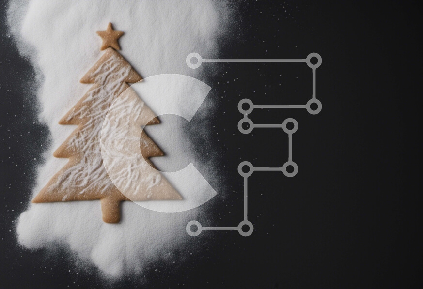 Σετ των 2 Intra Συλλεκτικό Ξύλινο Παζλ Plywood  4mm - Μπισκότο με μελόψωμο διακοσμημένο με άχνη και ζάχαρη άχνη Σε Ξύλινο Κουτί - Διαστάσεις: 10x10 cm – 25 κομμάτια