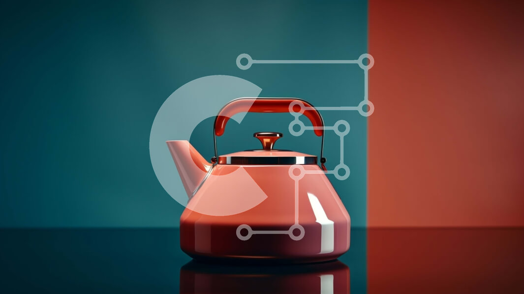 Intra Συλλεκτικό Ξύλινο Παζλ Plywood  4mm - Κόκκινο βραστήρα σε μαύρη επιφάνεια Σε Ξύλινο Κουτί - Διαστάσεις: 10x10 cm – 25 κομμάτια