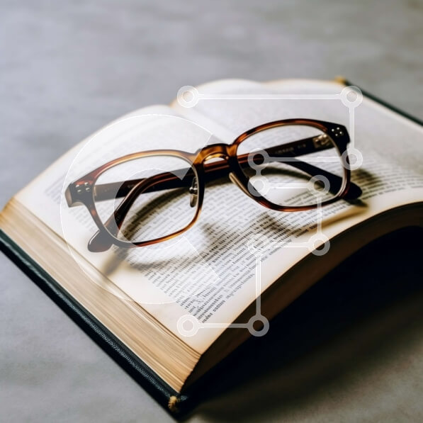 Intra Συλλεκτικό Ξύλινο Παζλ Plywood  4mm - Κομψό και λειτουργικό: Ανοιχτό βιβλίο με γυαλιά στο επάνω μέρος Σε Ξύλινο Κουτί - Διαστάσεις Puzzle: 10x10 cm – 25 κομμάτια