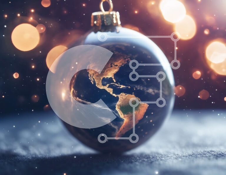 Intra Συλλεκτικό Ξύλινο Παζλ Plywood  4mm - Στολίδι σε σχήμα σφαίρας με παγκόσμιο χάρτη Σε Ξύλινο Κουτί - Διαστάσεις: 10x10 cm – 25 κομμάτια